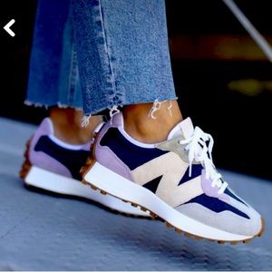 New Balance 327 natural indigo raw amethyst
